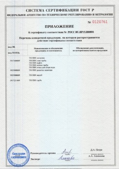 2020.02.06 Бийск - Приложение 1 к сертификату изделия системы водосточной.